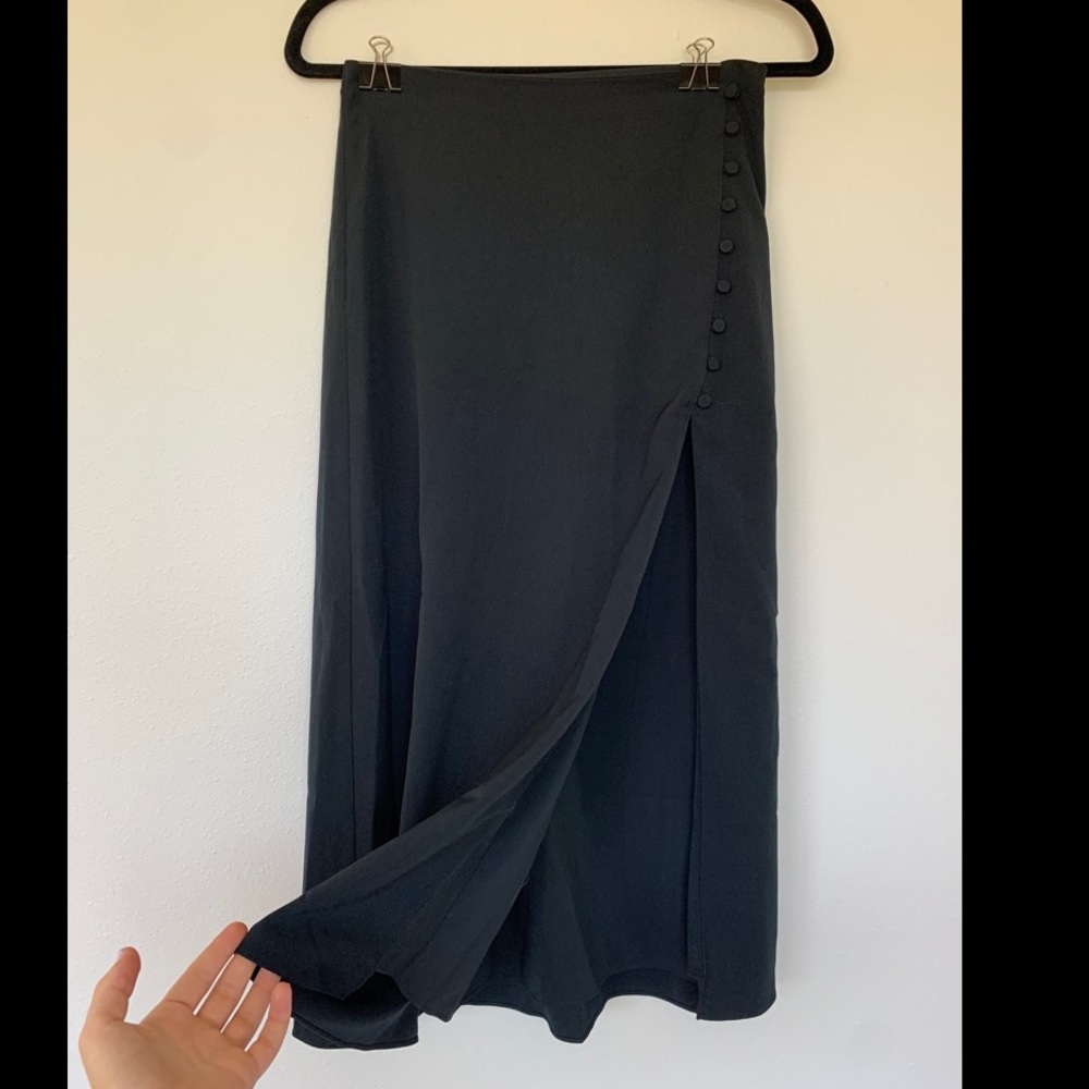 Abercrombie & Fitch Black Midi Skirt